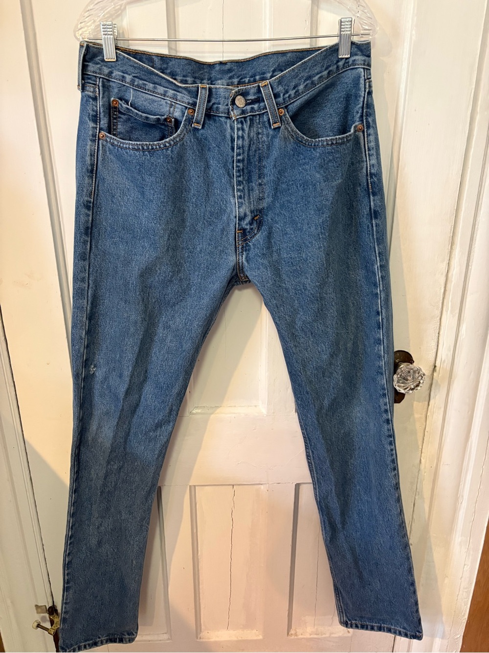 Levi's Men's 505 size 34x34 Straight Blue Denim Jeans